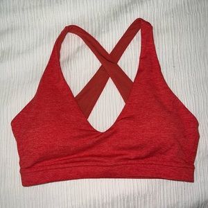 P’tula Bare V Sports Bra, Size: M, Color: Hot Sauce